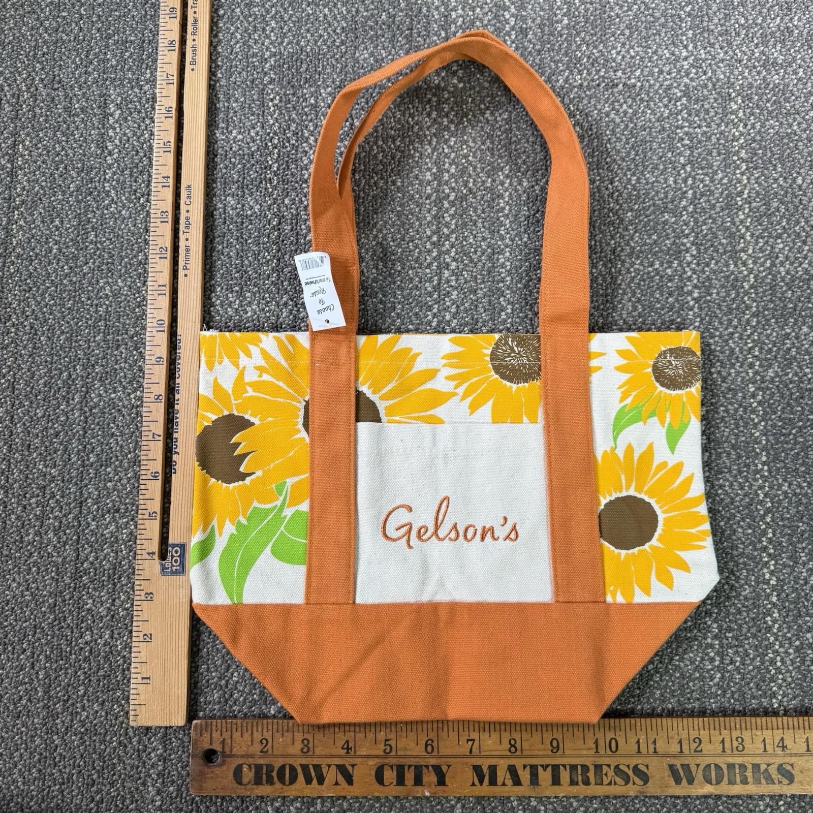 Gelson’s Earthwise Mini Canvas Tote Bag Sunflower 2025 Limited Edition So Cal