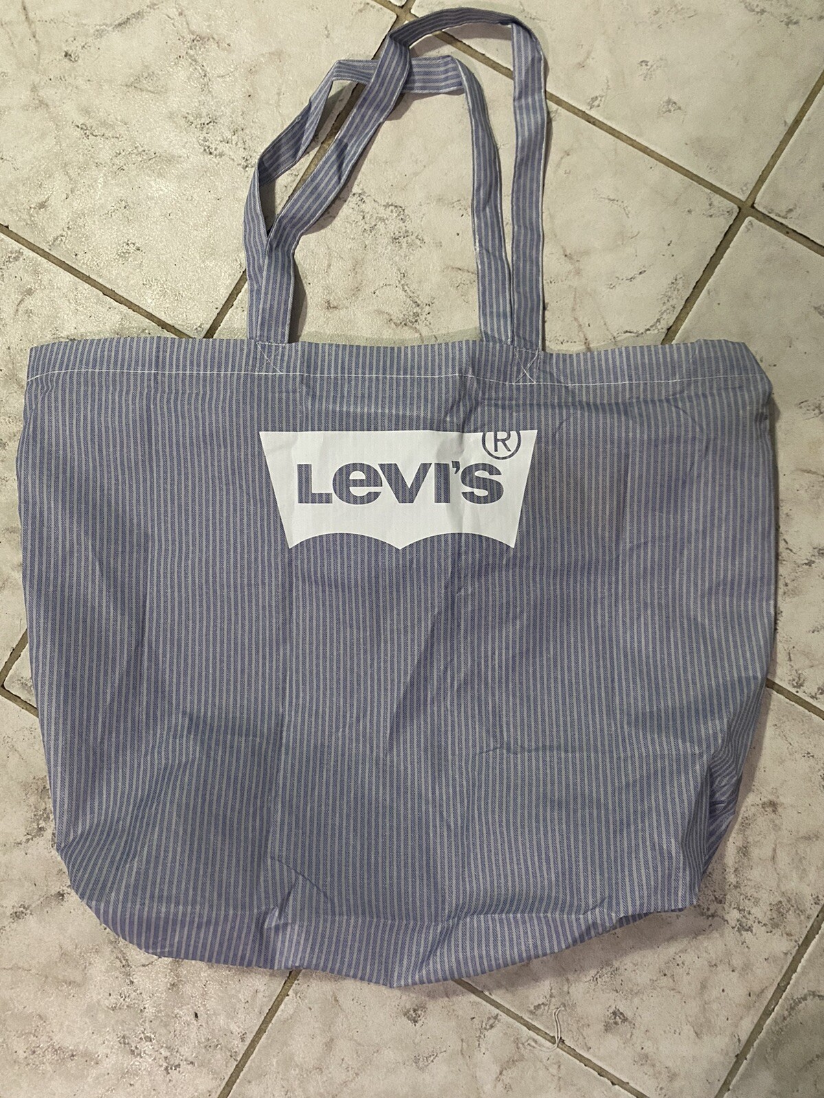 BNWT target x levis exclusive reusable bag stripes light blue