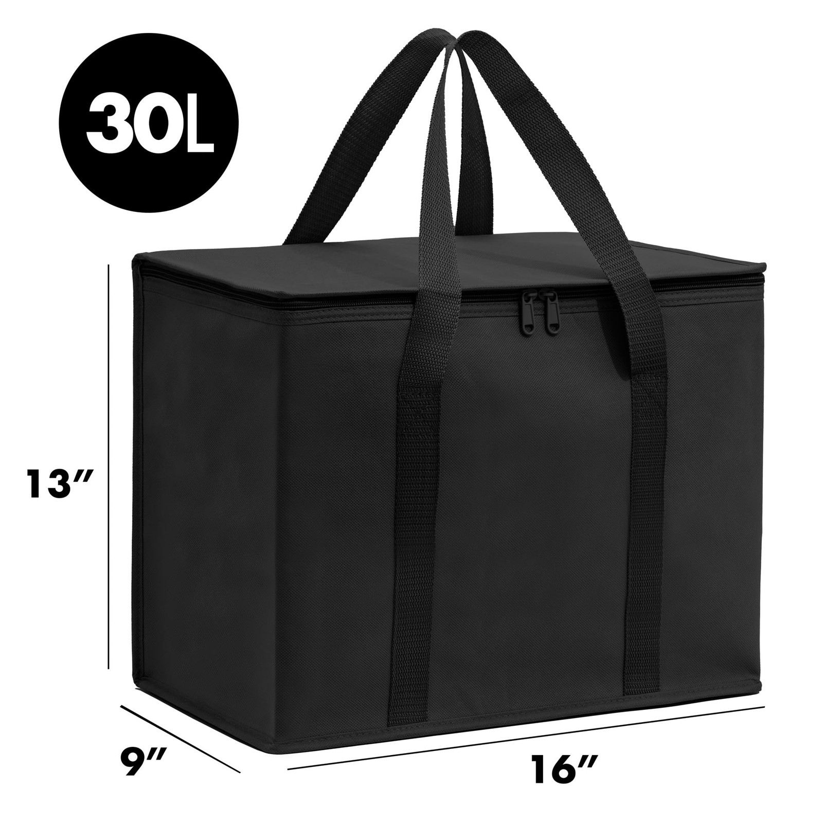 (Not Made In China) Insulated Reusable Grocery Bags, Catering and Delivery Ba…