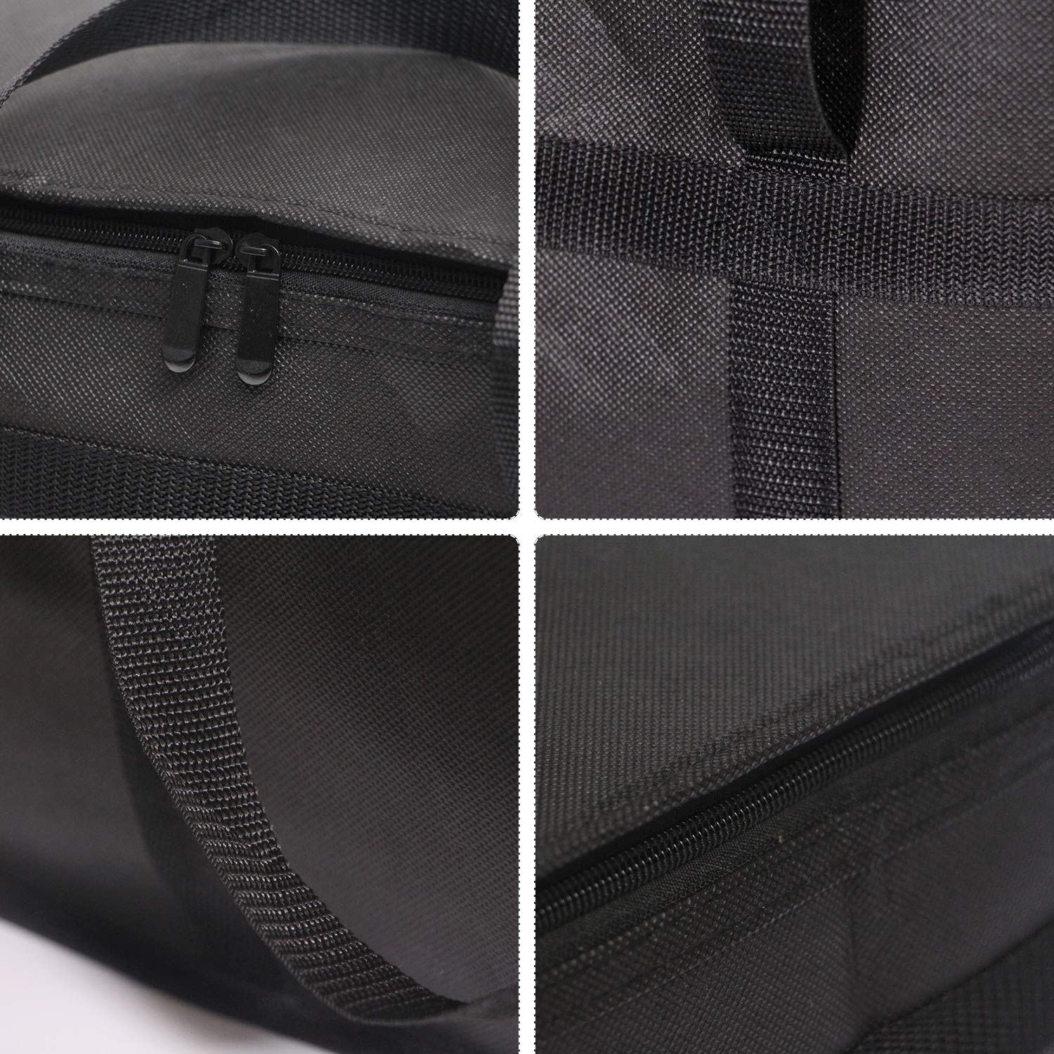 XL Insulated Reusable Grocery Bags with Sturdy Zipper Reinforced Bottom & Handle