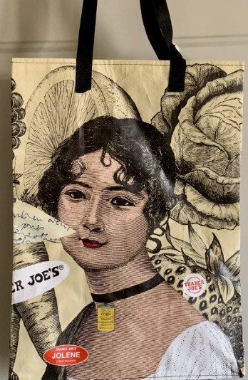 Trader Joe NEW REUSABLE 💚JOLENE & JONI SHOPPING GROCERY TOTE GIFT BAG RARE