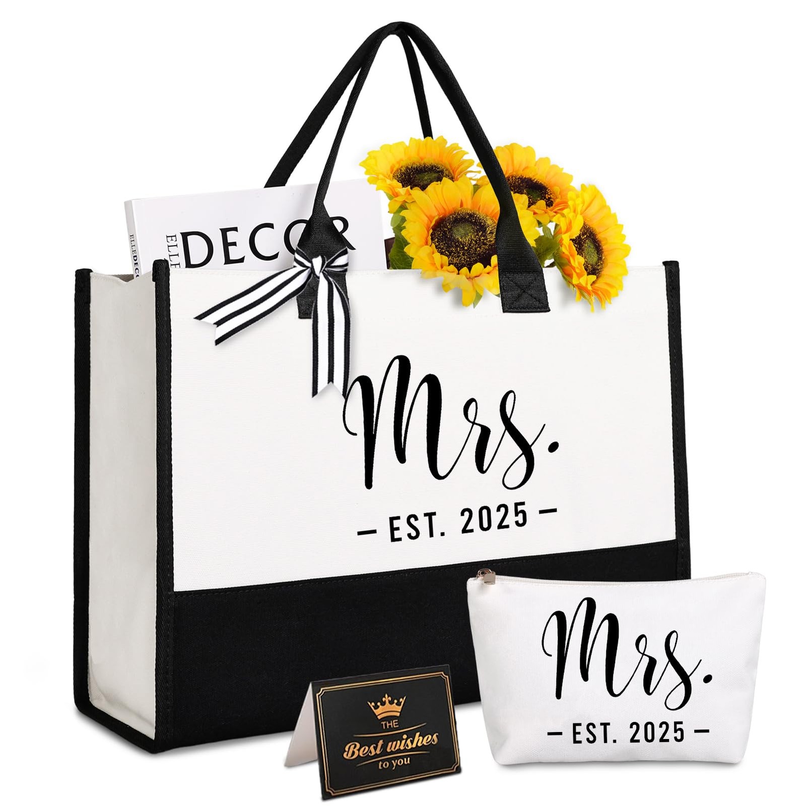 Bride Tote Bag,Bridal Shower/Bachelorette Party/Wedding Day Gifts for Bride T…