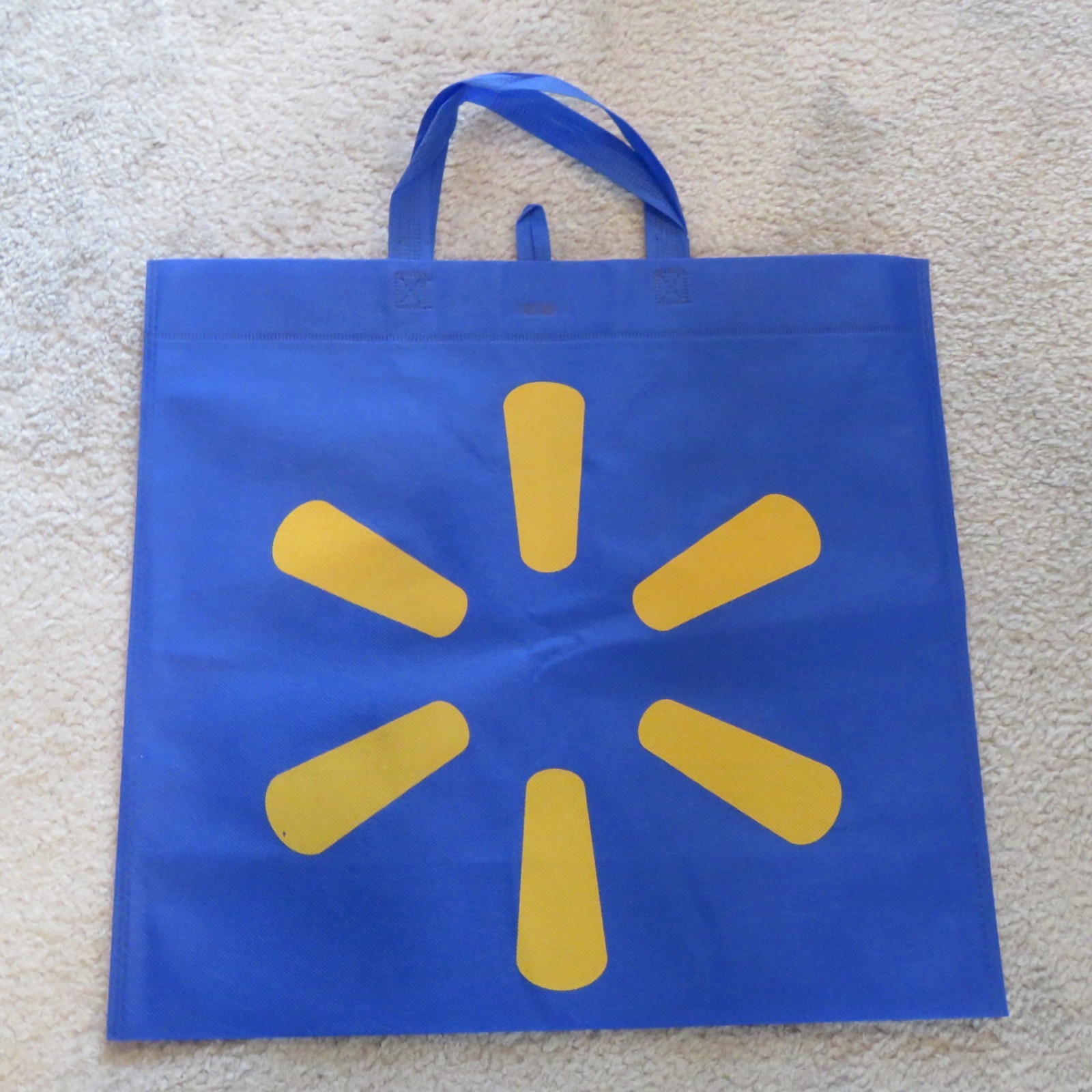 Lot 5 NEW NWOT Walmart Reusable XLarge Tote Bags abt. 18″ L x 17 “T x 7” D