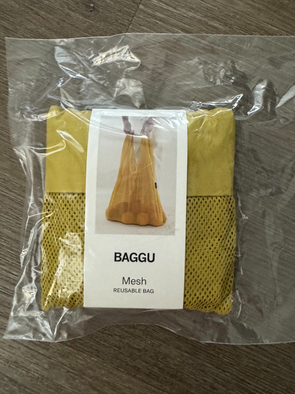 BAGGU Pear Mesh Standard Baggu Reuseable Bag New HTF Rare