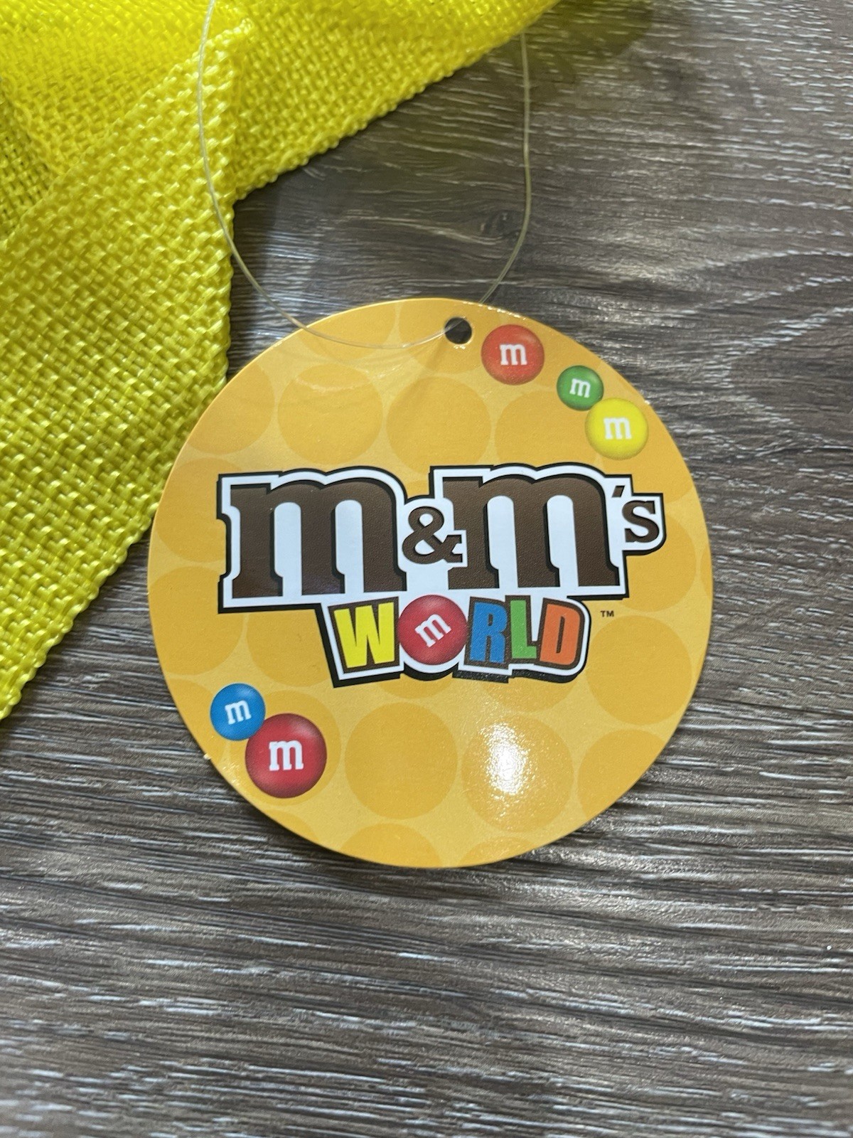 M&M’s World Reusable Shopping Bags Yellow Red Blue Multicolor Foldable Plastic