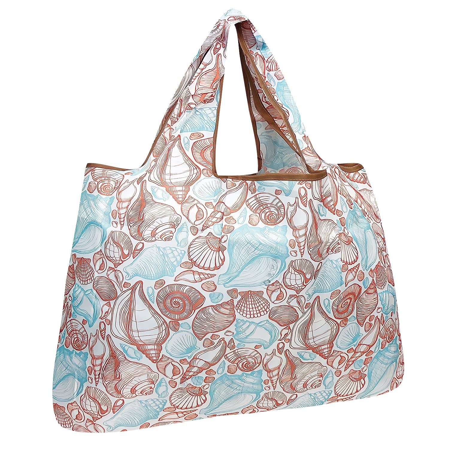 Large Reusable Nylon Tote Bag Eco Friendly Foldable Bag for Groceries 44 lbs