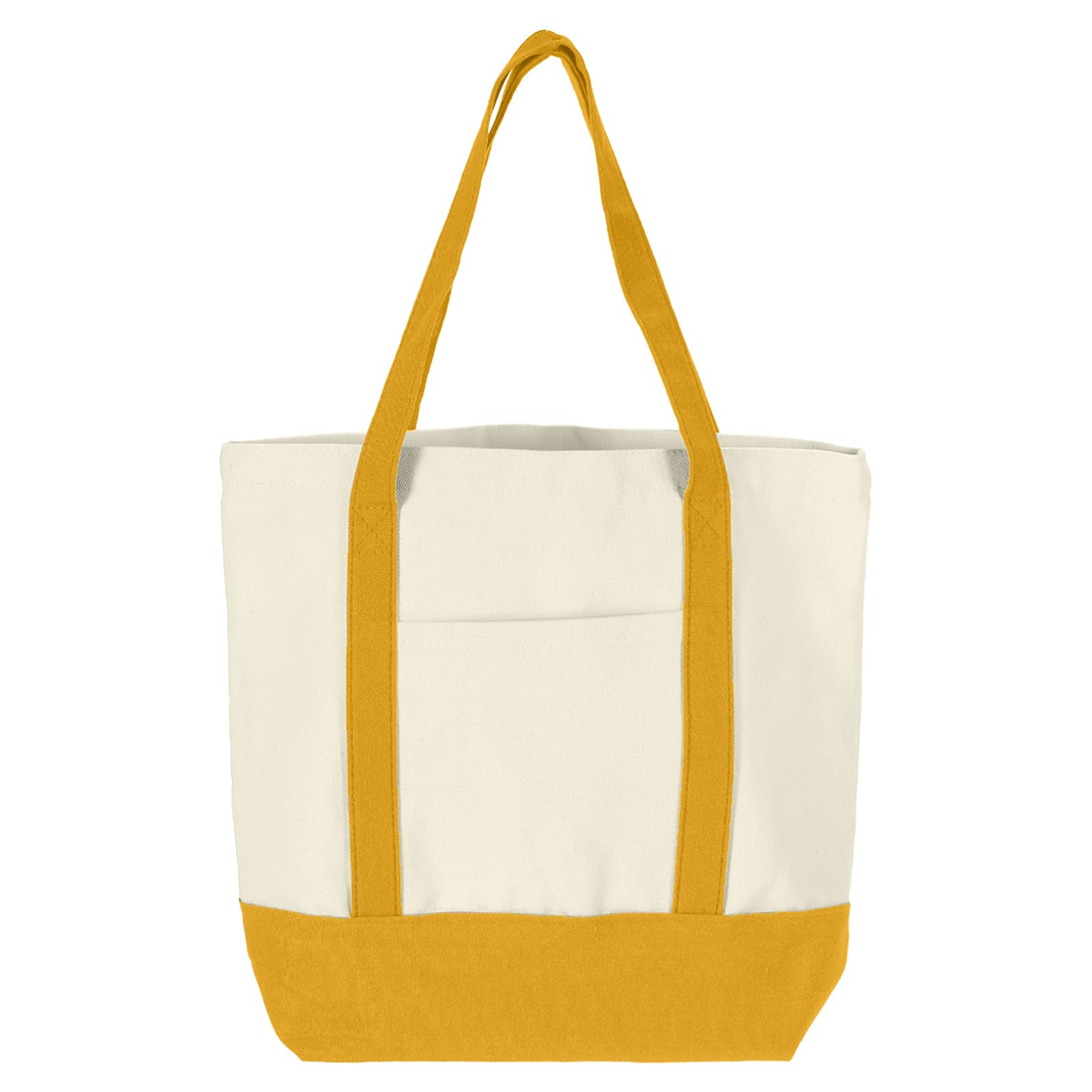 Canvas Tote Bag with Zipper 16″ x 14″ x 4″ Canvas Tote Bags Yellow