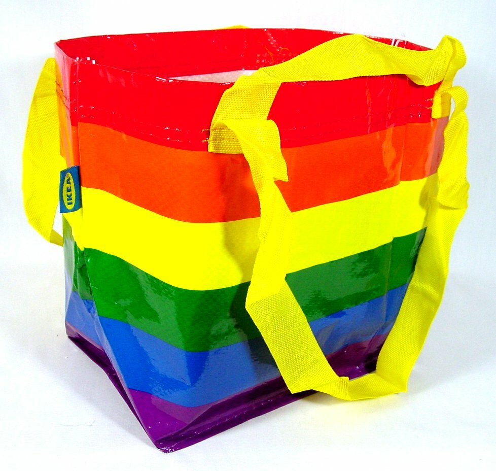 Ikea Storstomma Rainbow Bag SMALL Shopping Storage Gay Pride LGBT LGBTQ Ltd Ed