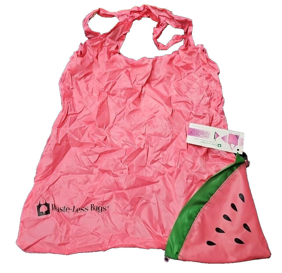 Waste-Less Bags Reusable Grocery Bag for Shopping – Watermelon Bag Pink NEW