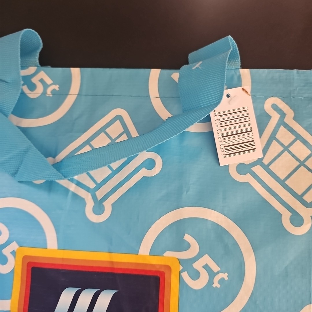 ALDI Reusable Tote Shopping Bag 25 cents Shopping Carts New with Tag 7x12x14″