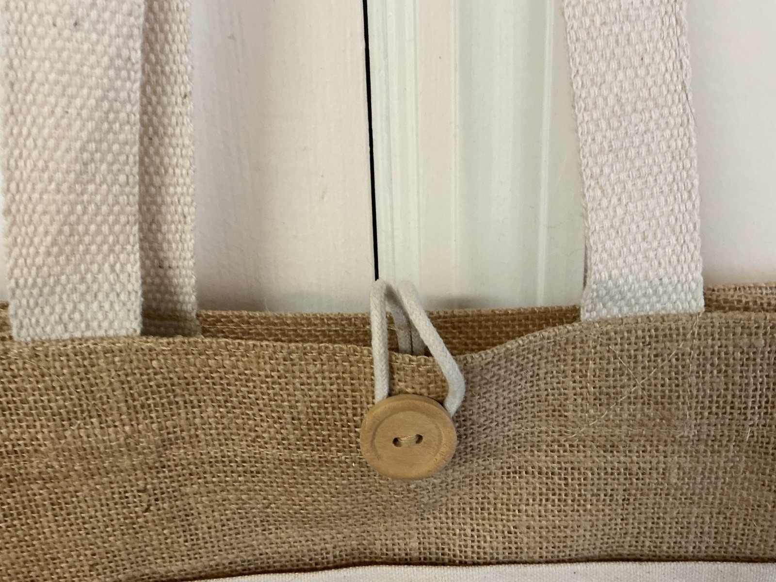 Lucketts Markets Burlap/Jute Farmer’s Market Tote/Shopping Bag