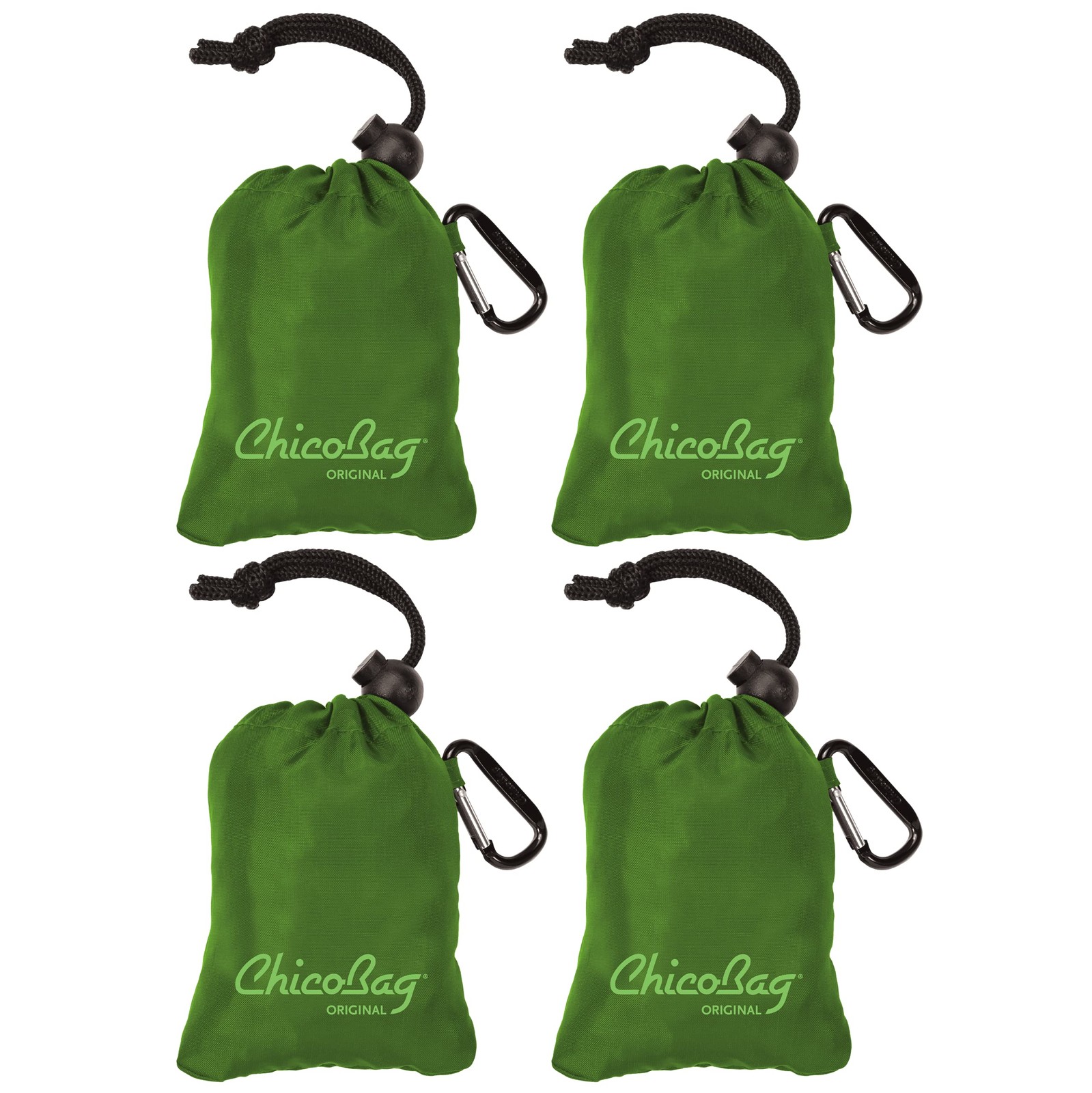ChicoBag Original Compact Reusable Grocery Bag w/Attached Pouch and Carabiner…