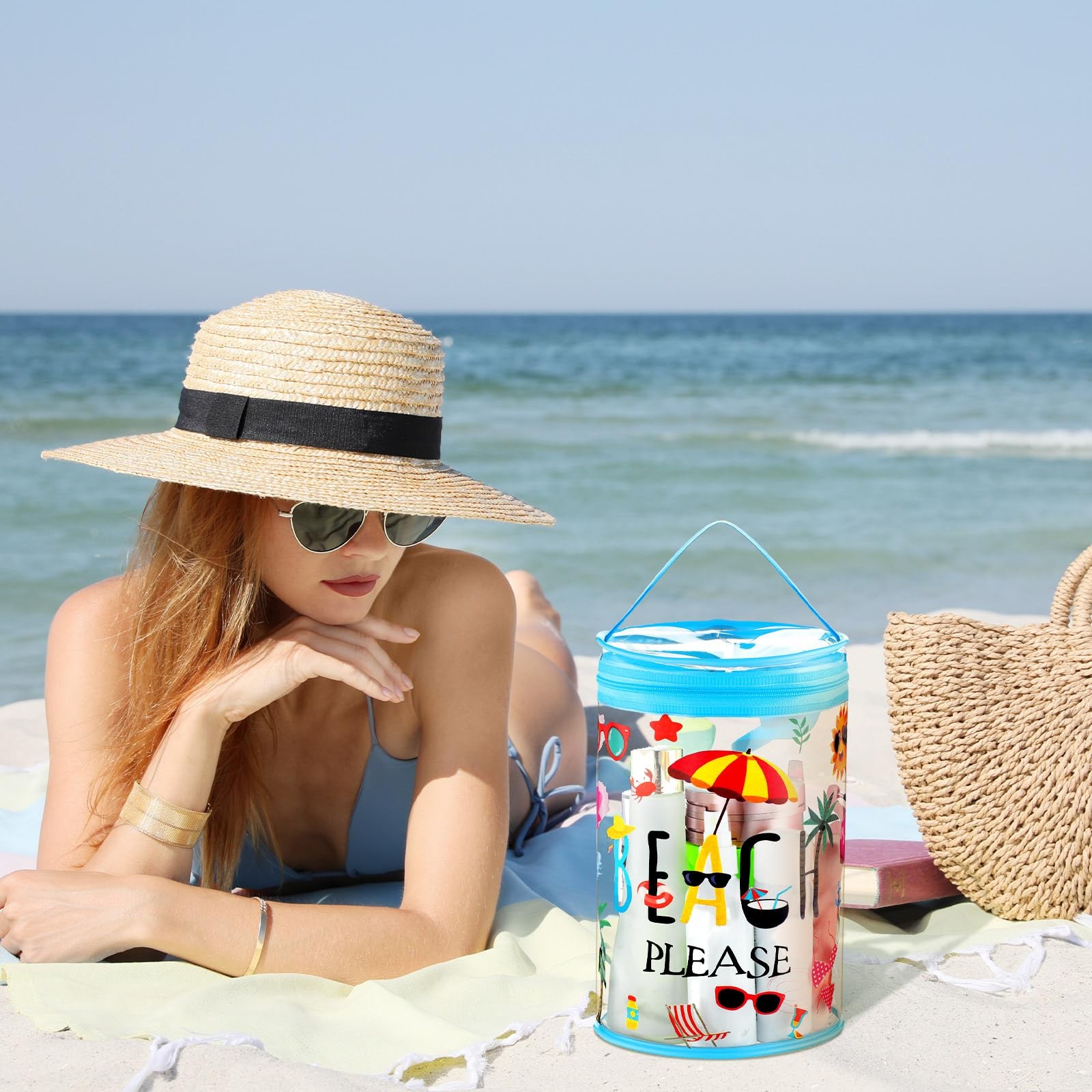 Bulyoou 2 Pcs Beach Gifts Height: 9 inches, Diameter: 5.91 Clear