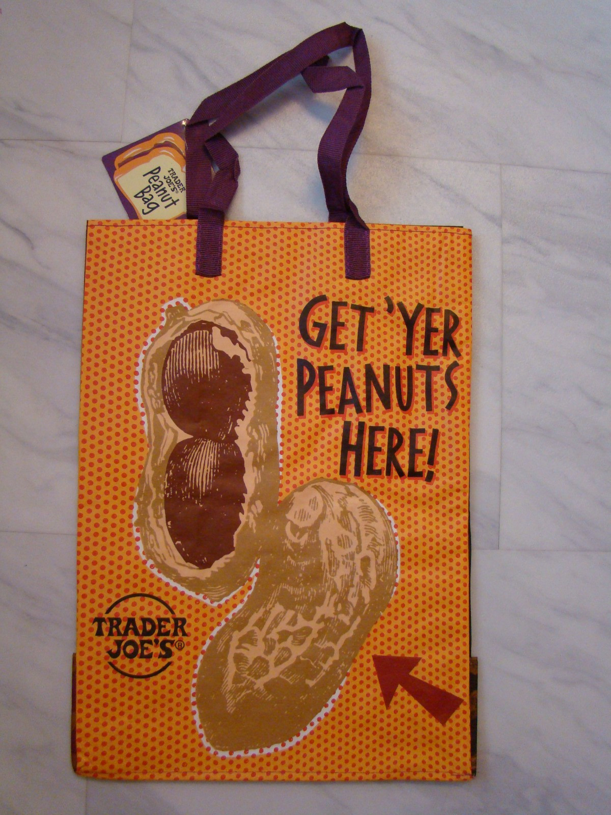 New Trader Joe’s Peanut Reusable Mystery Bag Shopping Grocery