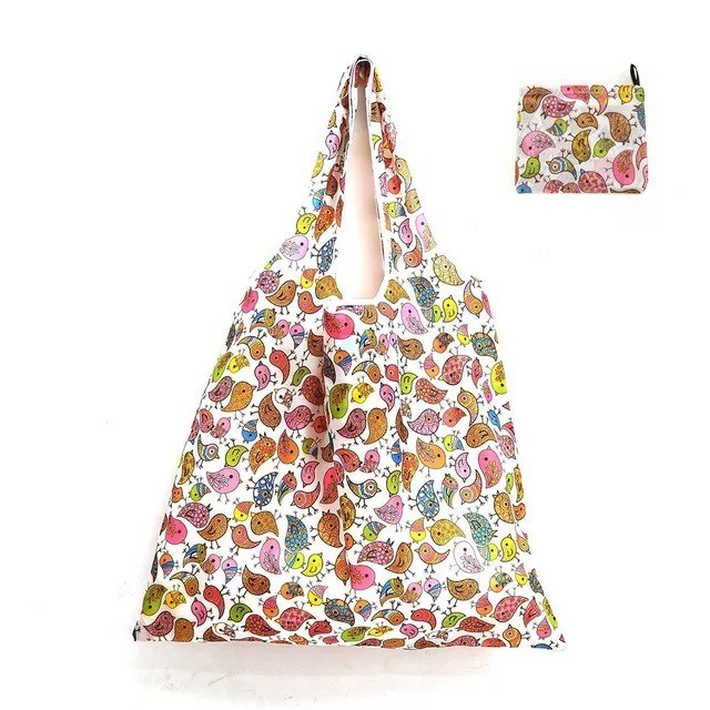 Large Reusable Eco-Friendly Folding Shopping Bag Portable Grocery Foldable Tote