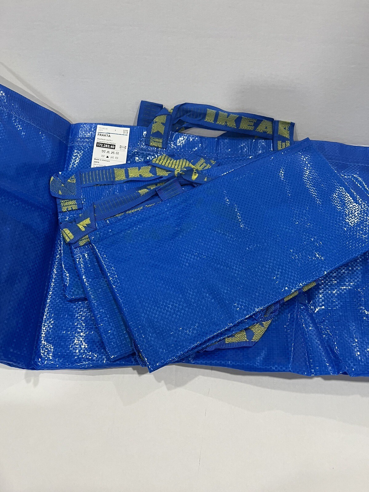 IKEA Bags Lot Of 4 – 19 Gallons! Sturdy Laundry,Groceries , Toys- 4 Pack NEW