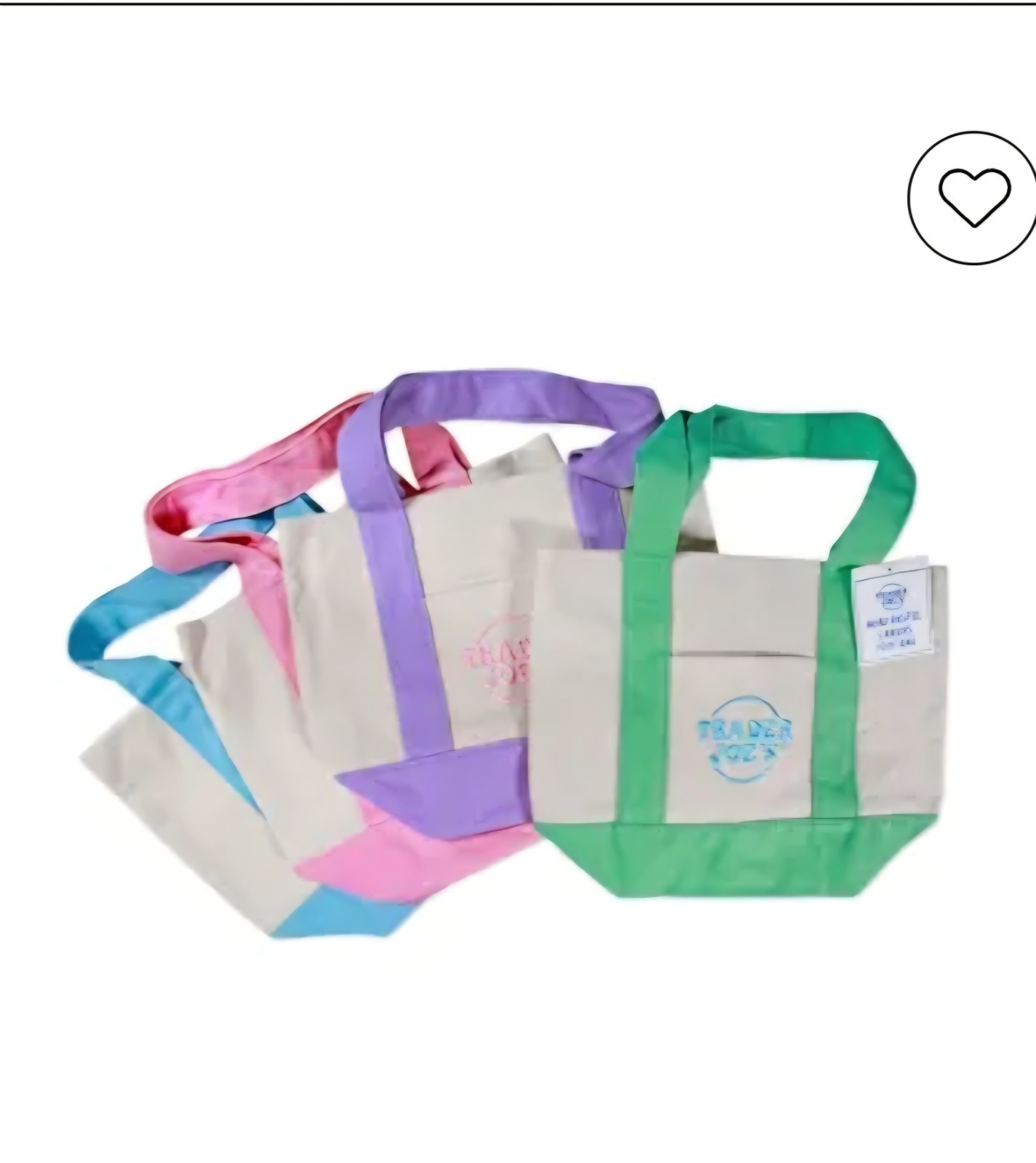 Trader Joe’s Reusable Multicolor Canvas Tote Bag Color Block Original