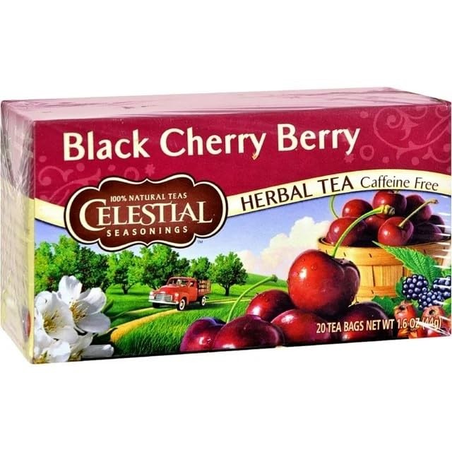 Celestial Seasonings Black Cherry Berry Tea Bags, 20 20 Count (Pack of 2)