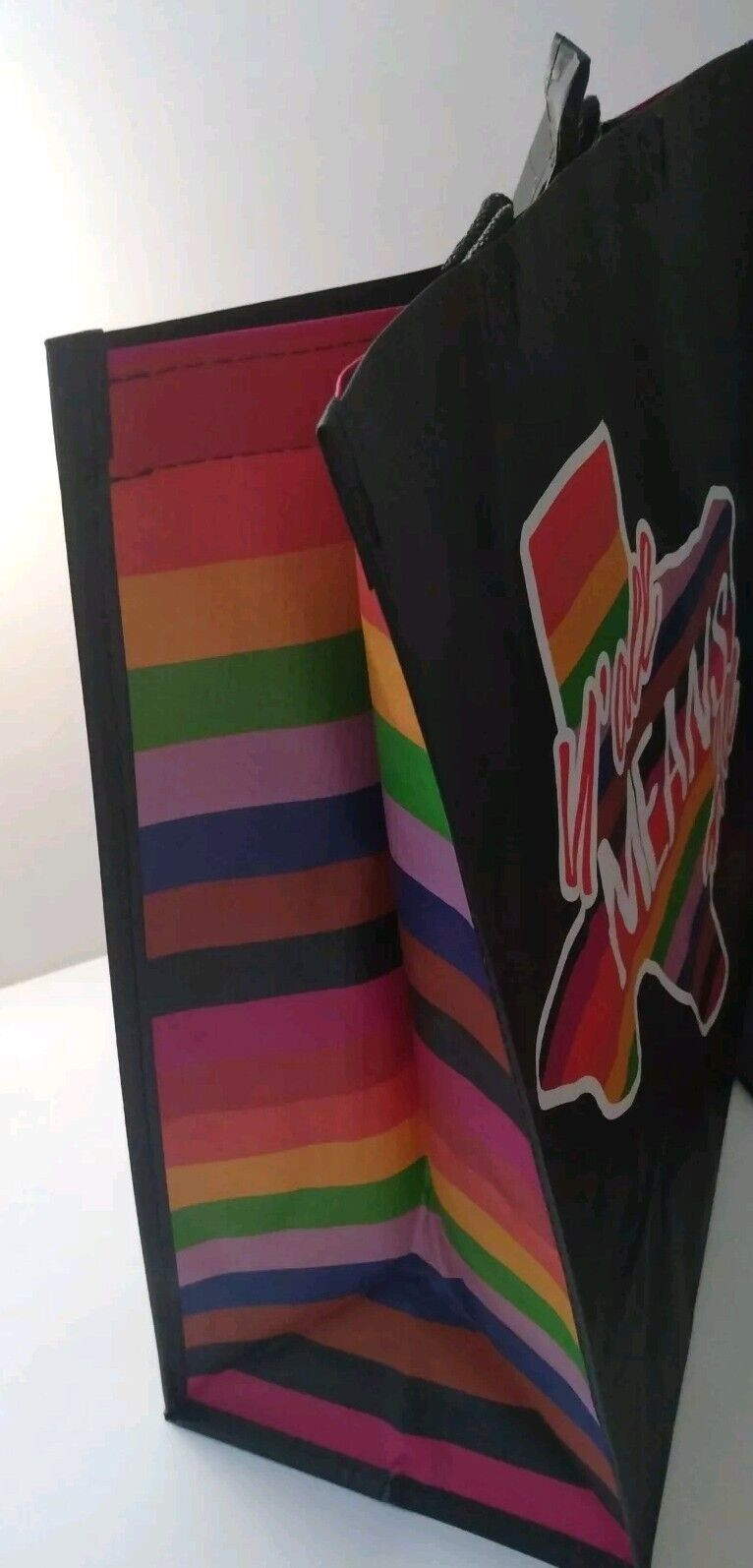 4 LGBTQ Y’ALL MEANS ALL Reusable Tote Shopping Bags 14 x 15.5 Pride Texas HEB