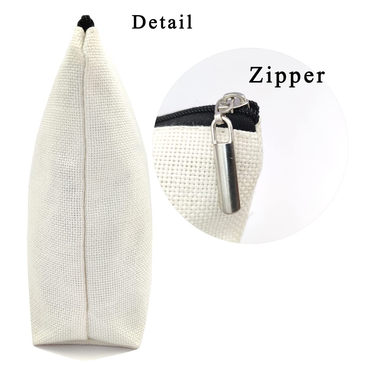 kdxpbpz Cosmetic Bag for Women, Waterproof Flax Material, Anime Lover Color 1