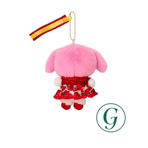 Sanrio My Melody Mascot Holder Strawberry Newspaper 50th Anniversary Polyester