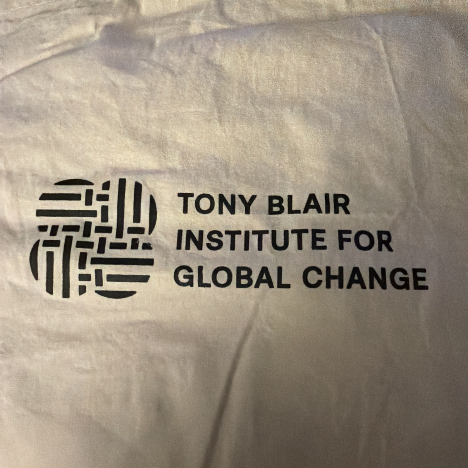 Tony Blair Institute For Global Change – Reusable Cloth Bag, Cream
