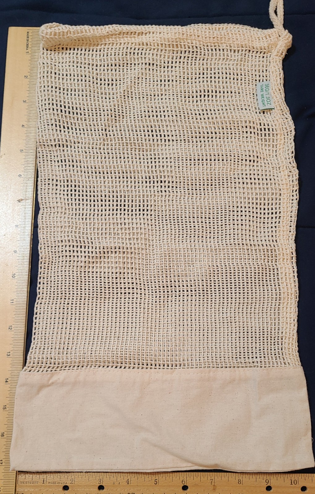 3pk Zero Waste Net Bags Jute Bag Farmers French Market Produce Reusable Pouches