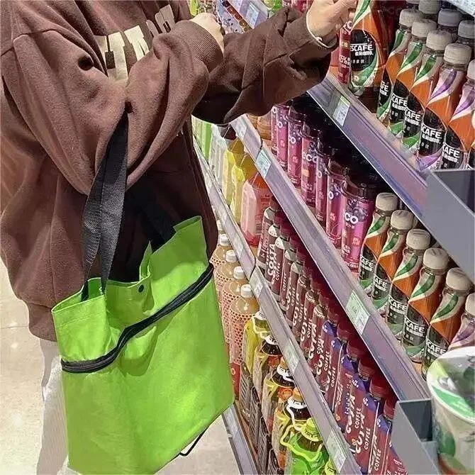 Foldable Shopping Trolley Bag – Wheeled, Reusable, Large, Eco-Friendly, Grocery