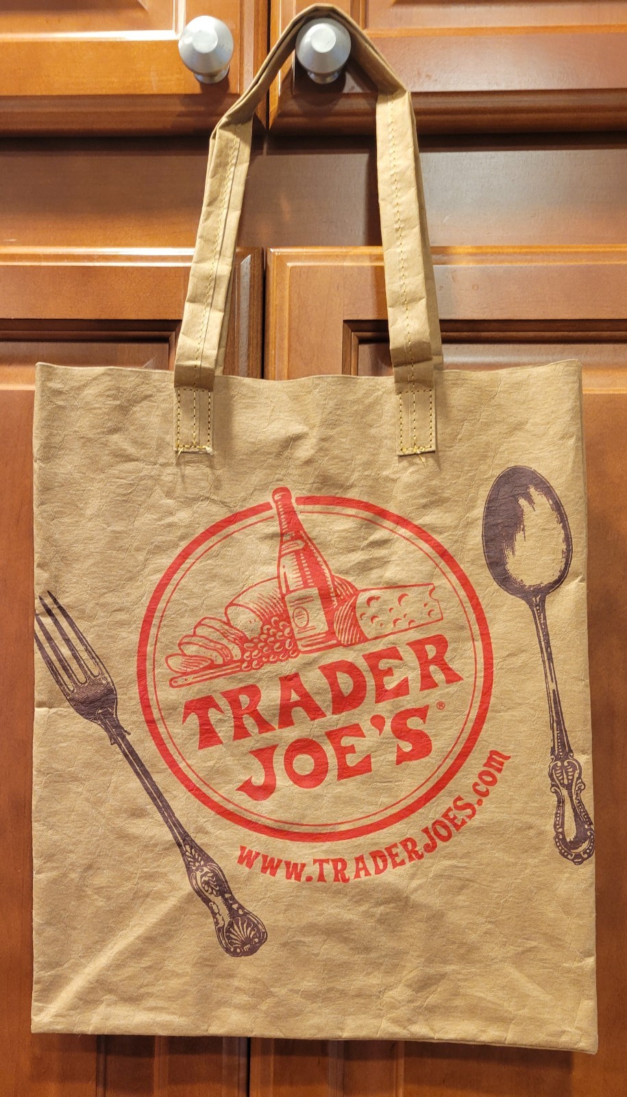Trader Joe’s Washable Reusable Paper Grocery Bag 1pc Retired RARE