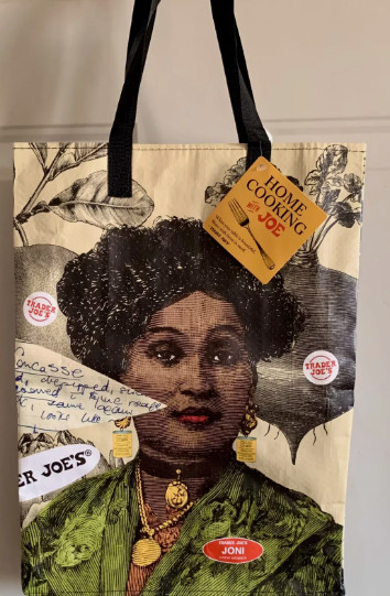 Trader Joe NEW REUSABLE 💚JOLENE & JONI SHOPPING GROCERY TOTE GIFT BAG RARE