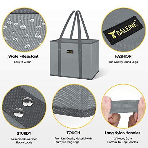 3Pk Reusable Grocery Bags, Foldable Shopping Bags for 3 Pack Blossom Season