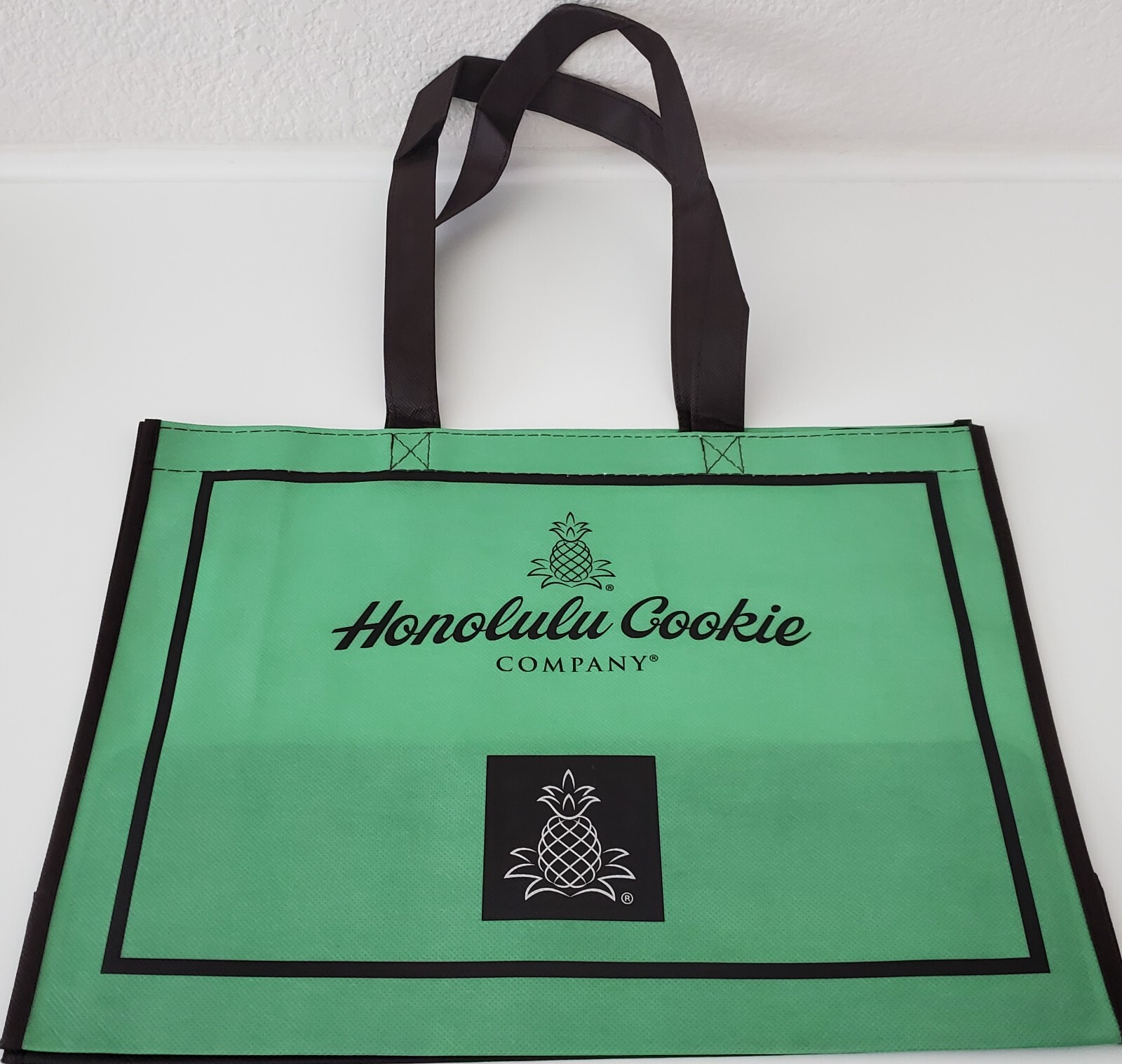 Honolulu Cookie Company – Reusable Shopping Tote/Bag, 15.25″ x 11.5″ x 4.75″