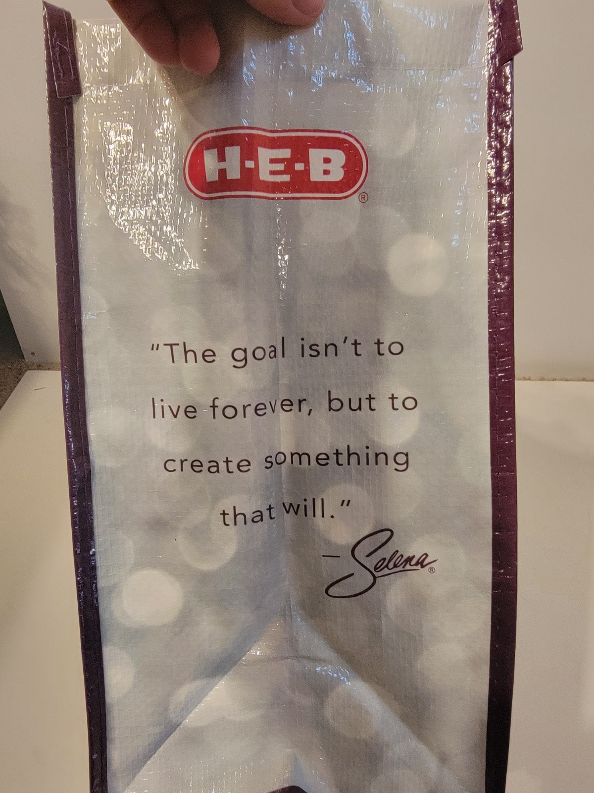 HEB Reusable Shopping Bag One Size Multi-Color Selena Quintanilla Siempre