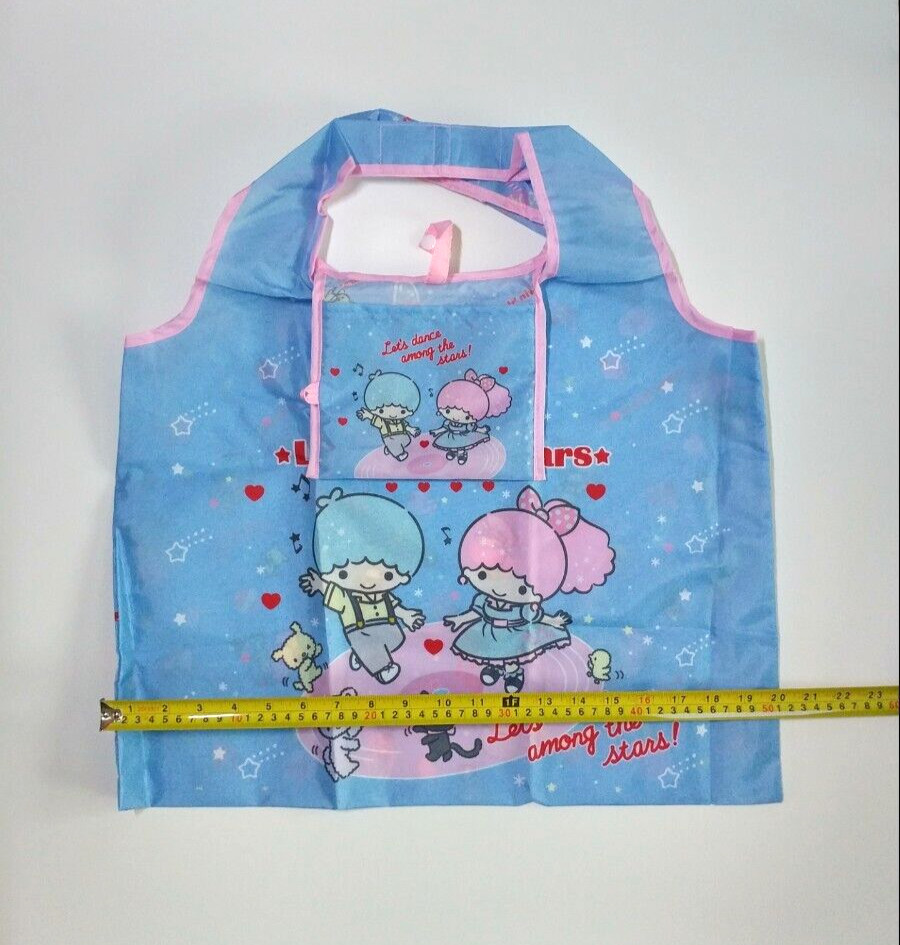 Little Twin Stars Folding Shopping Bag Grocery Tote Bag (CA, USA) SANRIO