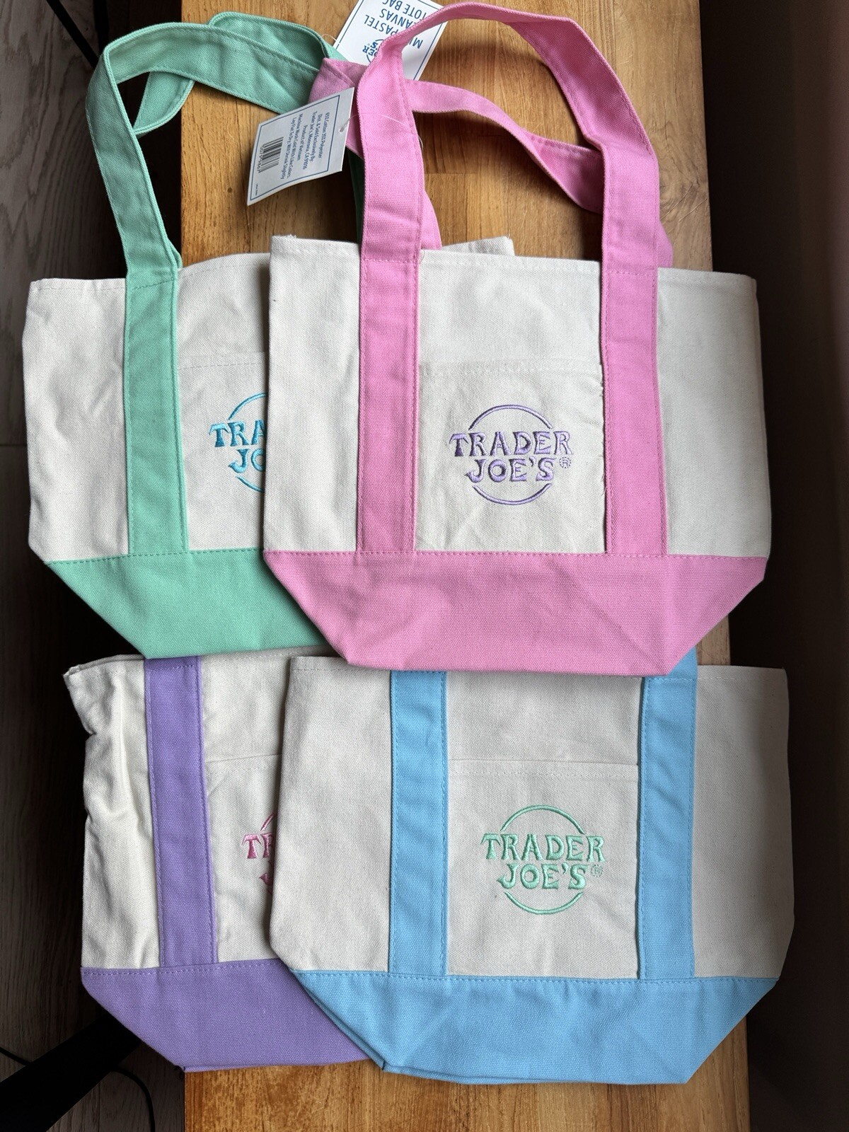 Trader Joe’s 2025 Pastel Mini Tote Bag