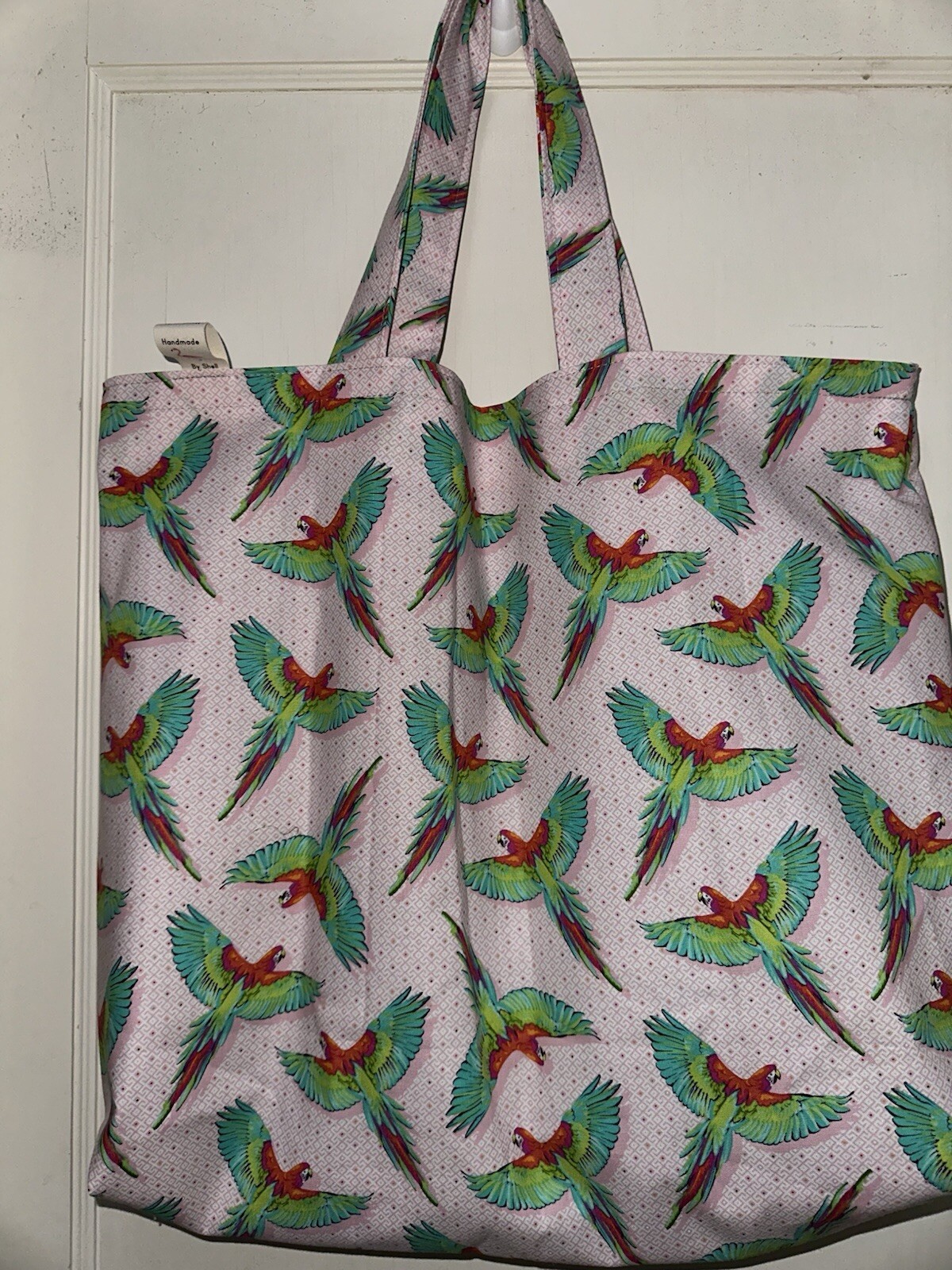 Tula Pink Handmade Tote Bag – Macaw Ya Later – Reversible Washable / Laptop Bag