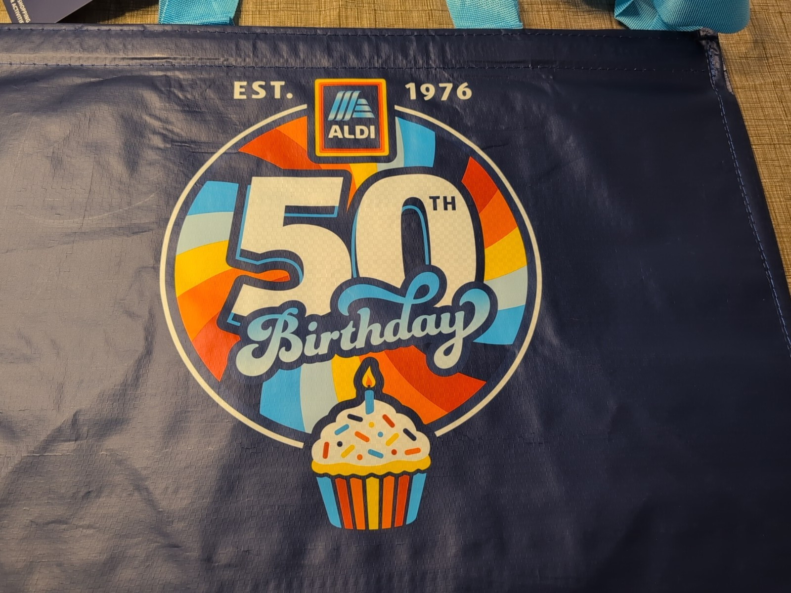 New ALDI Limited Edition 50TH Birthday Click N’ Stay Tote Bag Reusable 2026