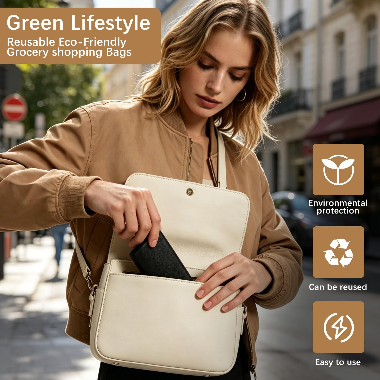 120 Pack Reusable Grocery Bags 12.6 * 6.3 * 11.8 in – Non Woven Totes Bag wit…