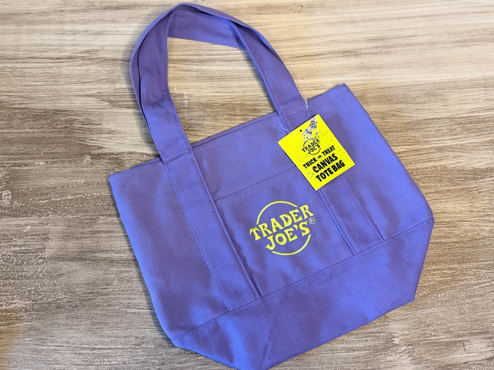 Trader Joe’s 2025 Halloween Purple Authentic Vintage Mini Tote Bag LtdEd NWT New