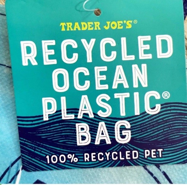 Trader Joe’s NEMO BAG Recycled Ocean PLASTIC Tote Bag Shopping Bag NWT 🐟🎏💙