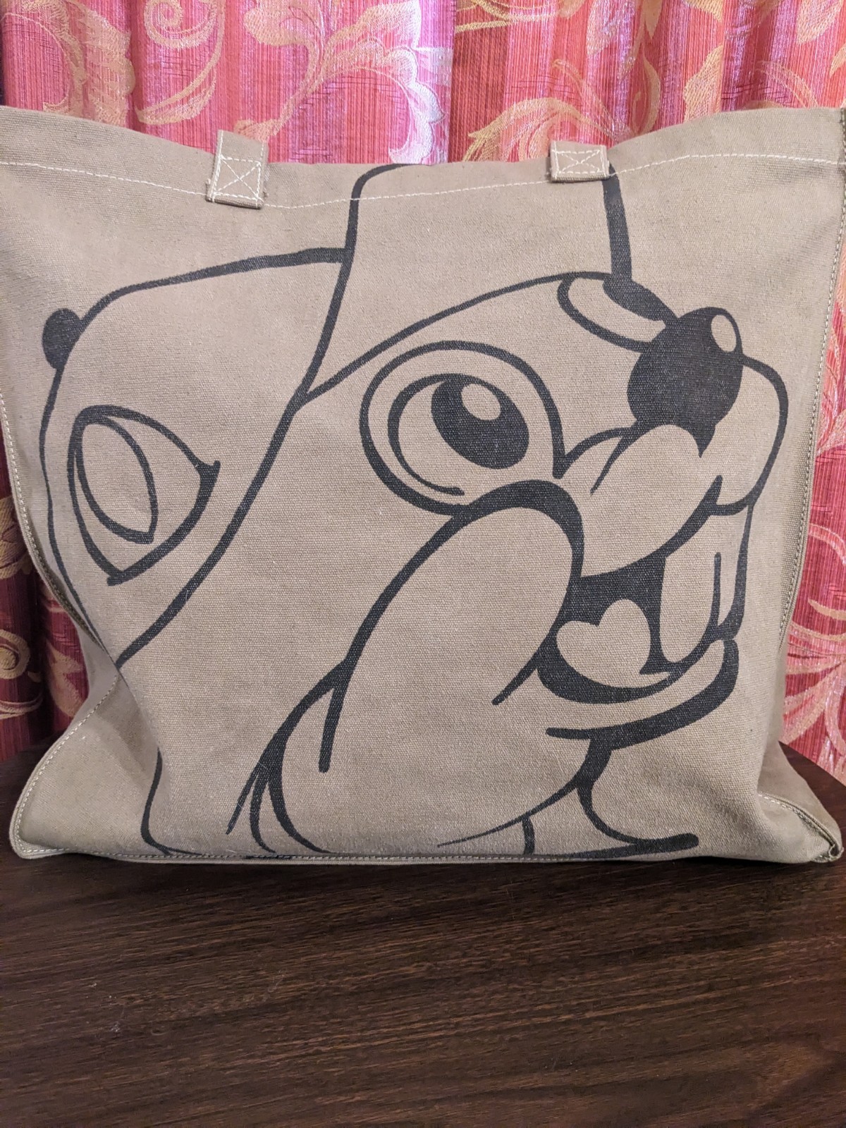 Buc-ee’s Tan Beaver Heavy Duty Canvas Tote-Beach Bag 18x18x5 Double Sided NWT