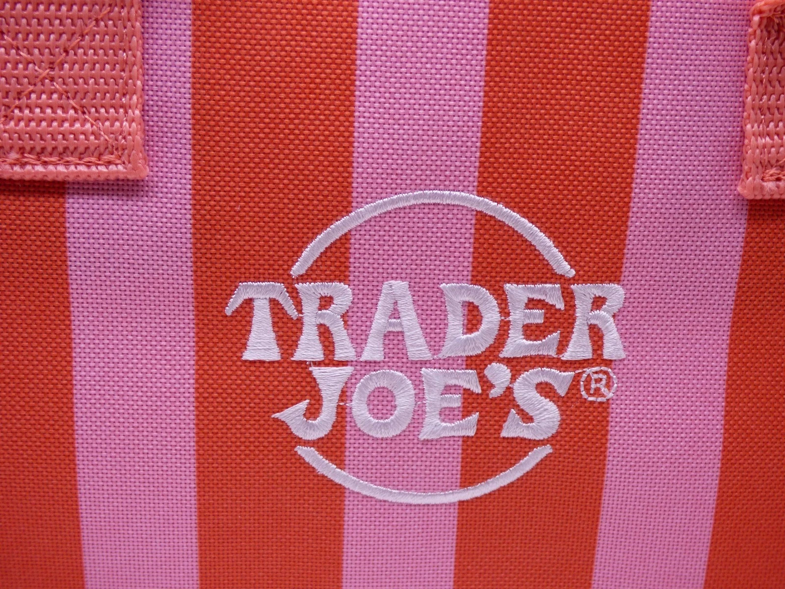 Trader Joes Mini Insulated Bag Pink & Orangish Red Stripes Summer 2026 Release