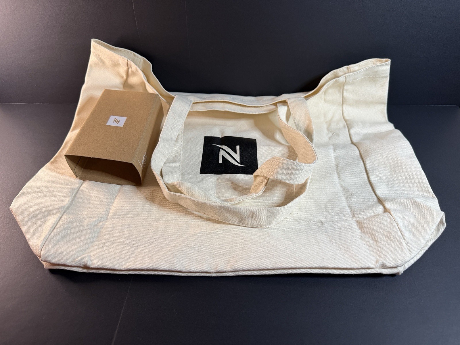 BRAND NEW Nespresso Canvas Tote Bag 18” x 14.5” – 100% Cotton, 65% Recycled