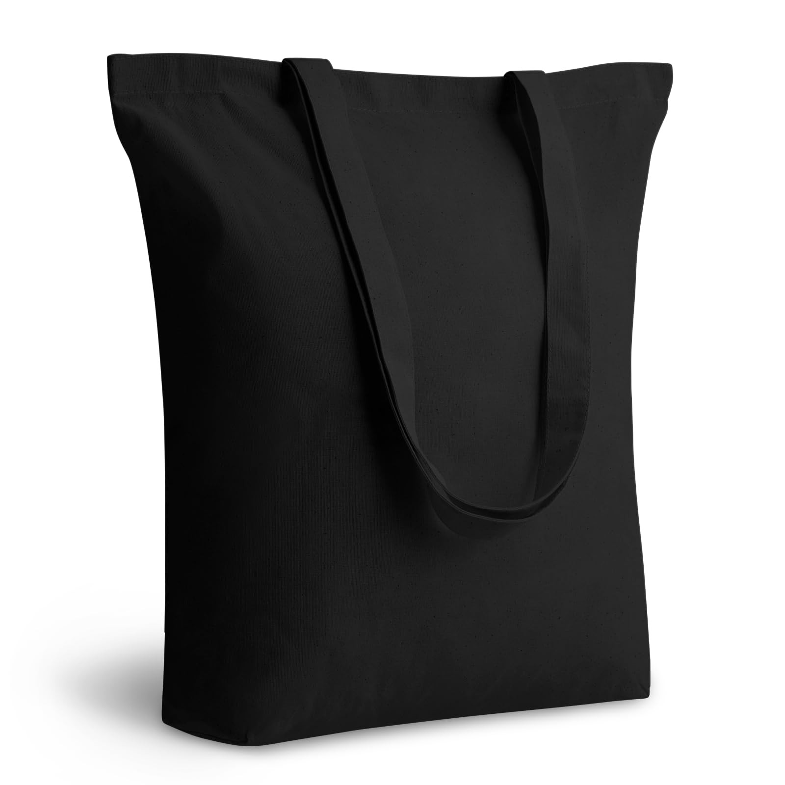 3-Pack Cotton Tote Bags with 4″ Gusset, 15″x16″x4″ Economical Lightweight Reu…