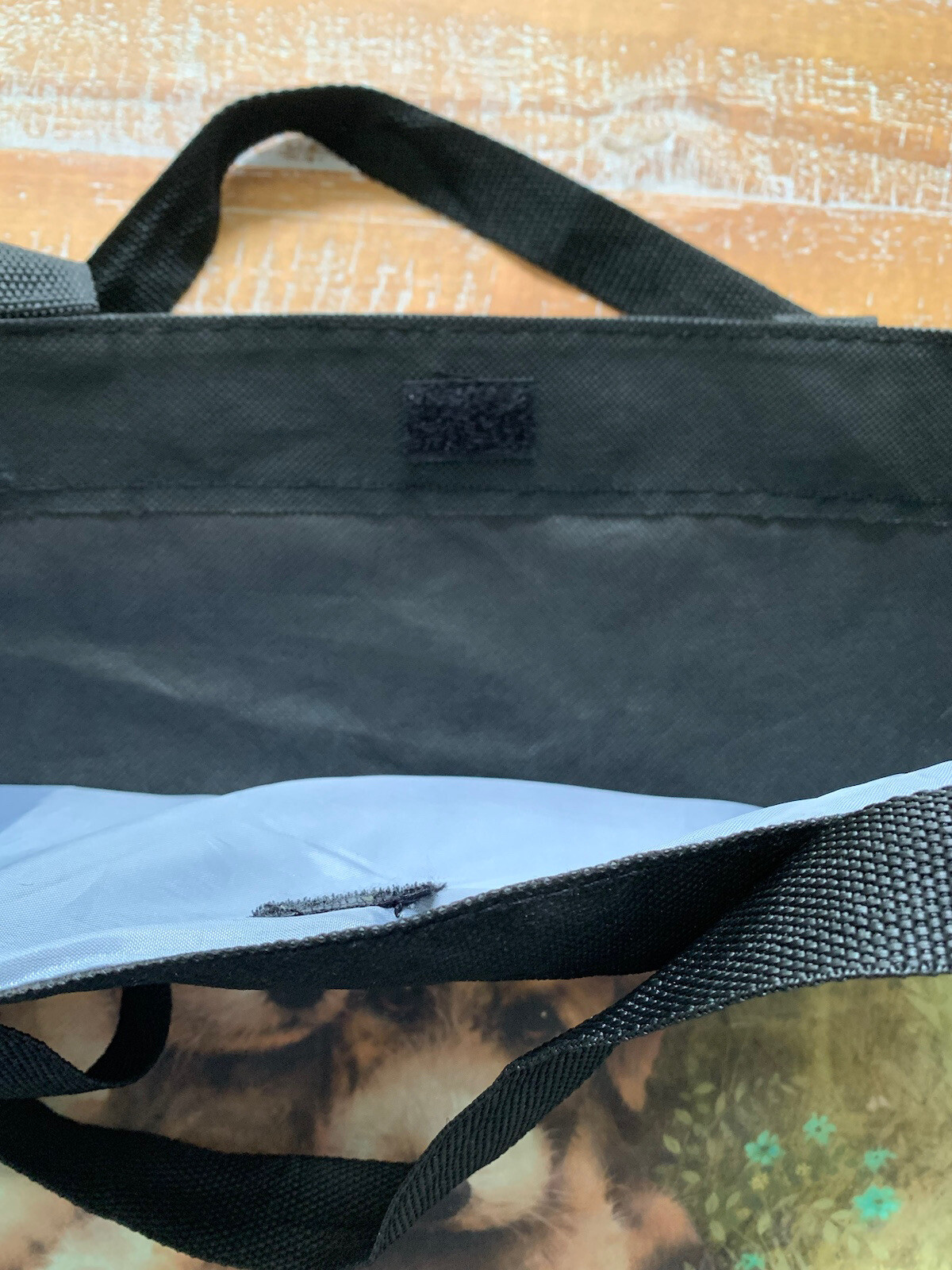 The Humane Society Member Tote Cute Puppies In Nature Shoulder Bag 17”X15”