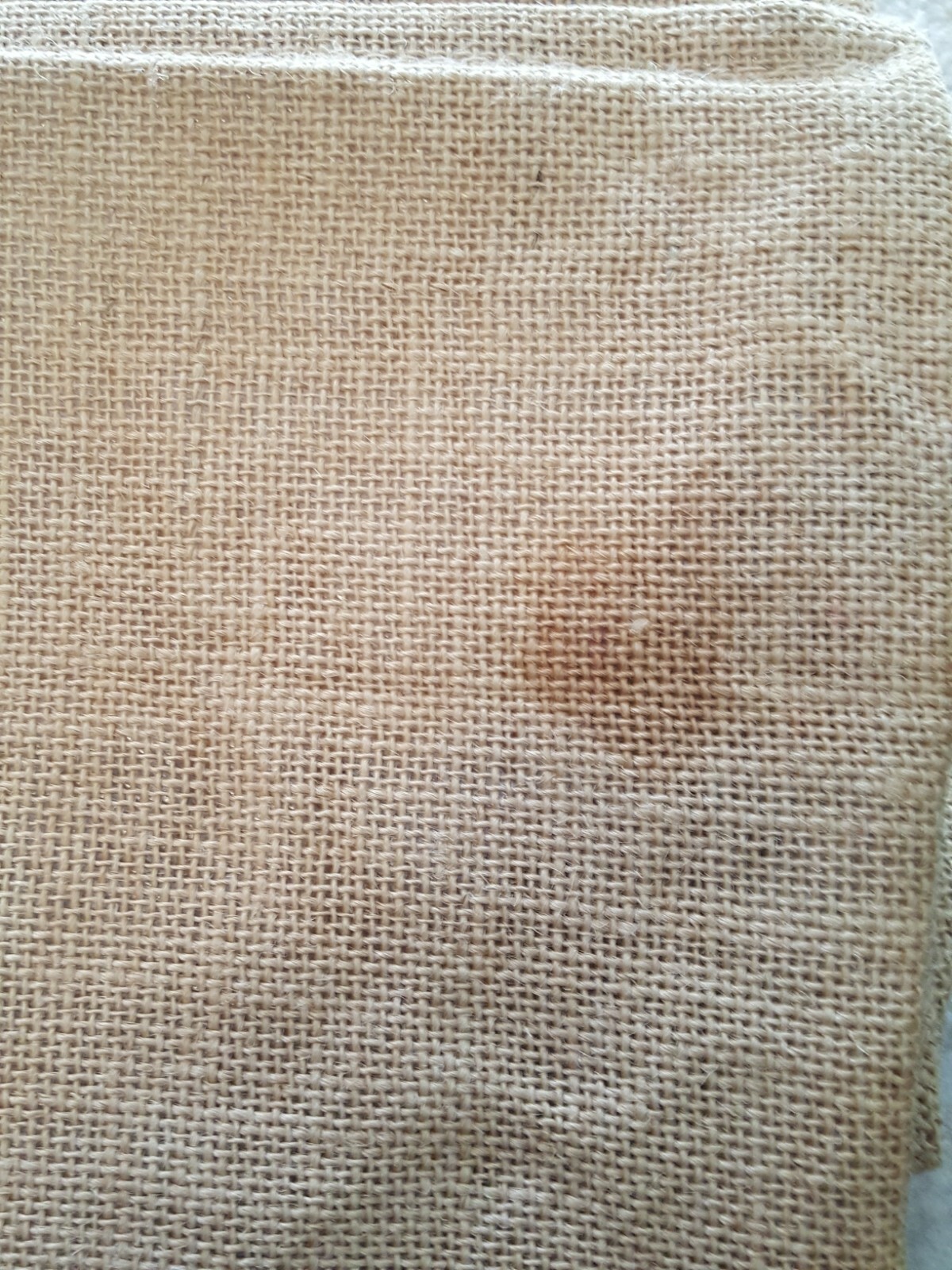 VTG Burlap Jute Satchel-Bag-Tote with Bamboo Handles