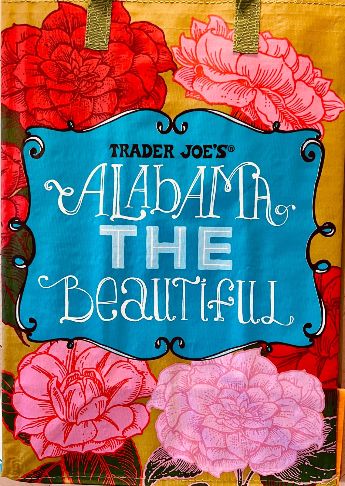 Trader Joe’s ECO Reusable Grocery Bag ALABAMA! NEW w/ Tags