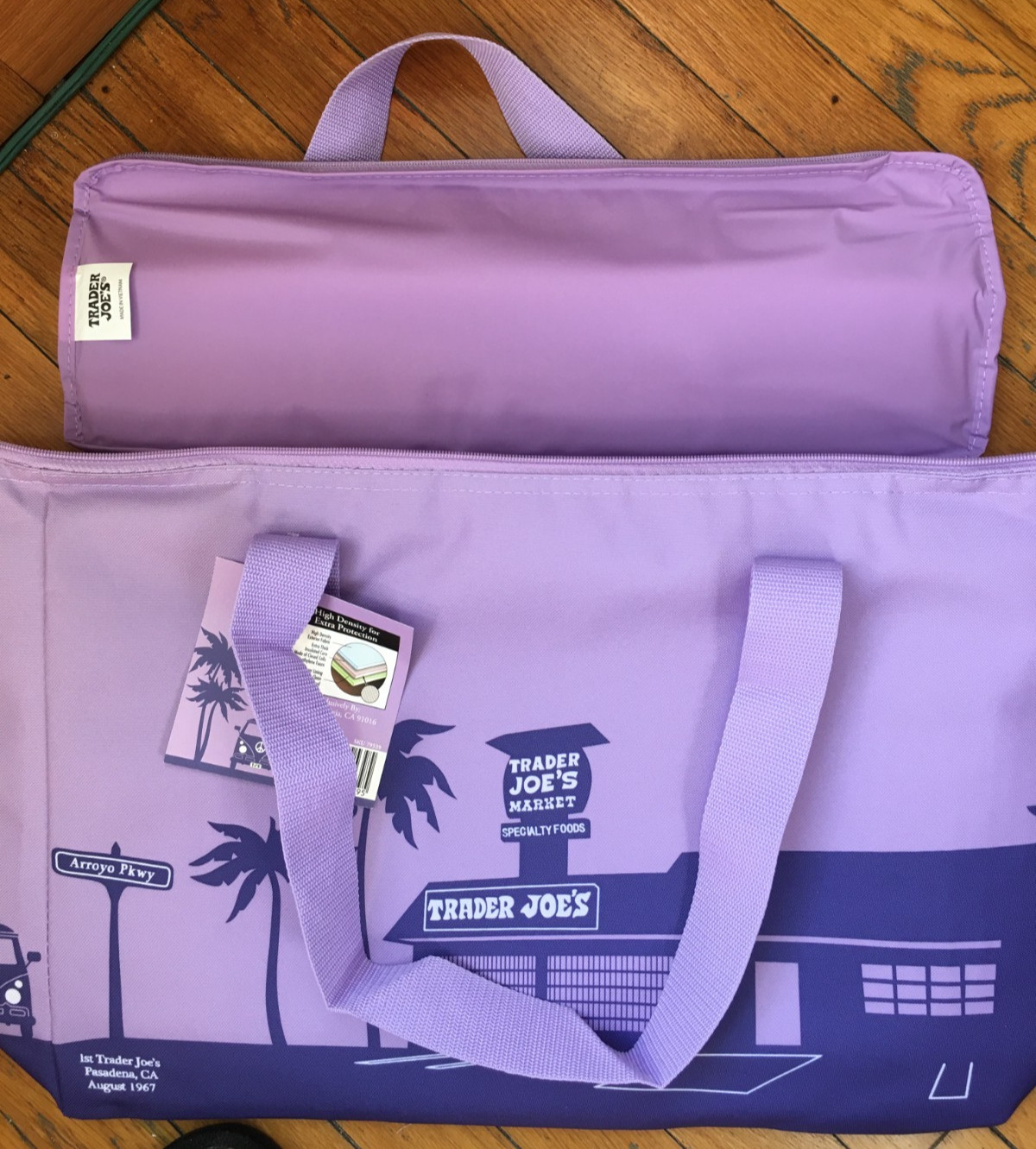 Trader Joe’s NEW SPRING 2026 RELEASE PURPLE RAIN Large Insulated Bag LIMITED