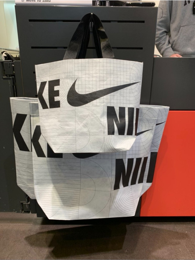 Nike Official Reusable Shopping Bag Eco-Friendly RPET Tote Multiple Sizes S M L