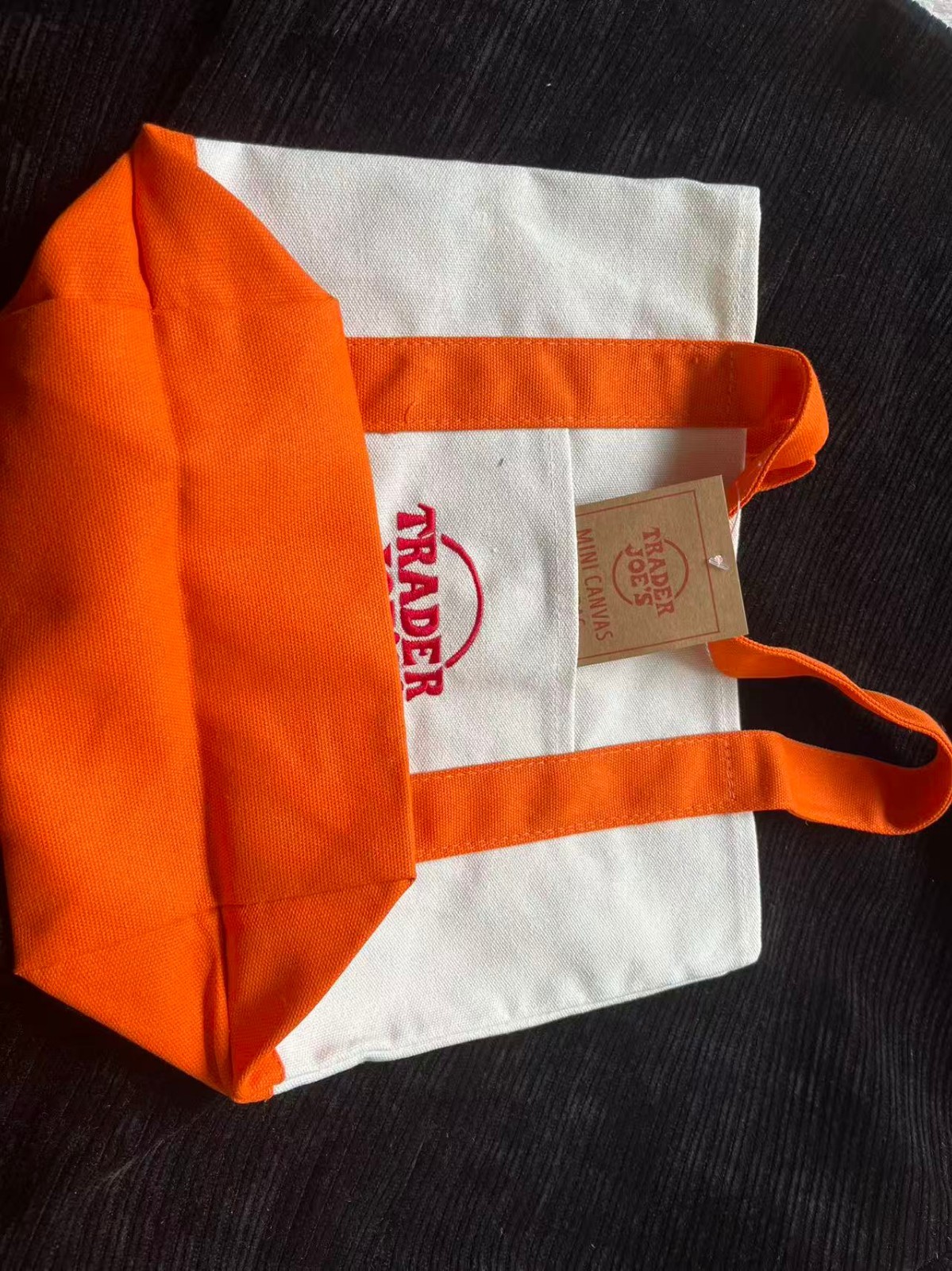 2026 Spring colors Trader Joe’s Mini Canvas Reusable Tote Bags Canvas Tote Bag